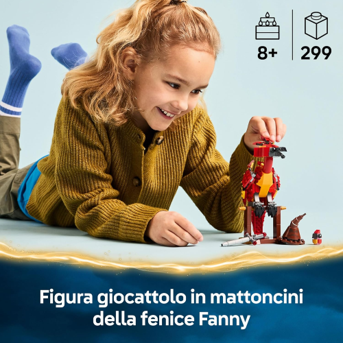 LEGO 76448 HARRY POTTER FANNY : la Fenice di Albus Silente Giocattolo - Set Play & Display con Figura di Uccello 