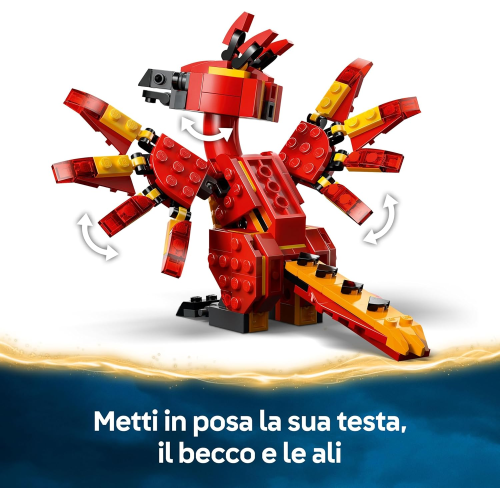 LEGO 76448 HARRY POTTER FANNY : la Fenice di Albus Silente Giocattolo - Set Play & Display con Figura di Uccello 