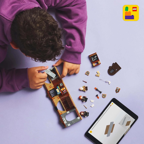 LEGO 76442 HARRY POTTER, Castello di Hogwarts: Lezione di Incantesimi con 3 Minifigure Hermione Granger e Ron Weasley