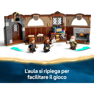 LEGO 76442 HARRY POTTER, Castello di Hogwarts: Lezione di Incantesimi con 3 Minifigure Hermione Granger e Ron Weasley