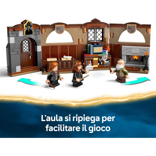 LEGO 76442 HARRY POTTER, Castello di Hogwarts: Lezione di Incantesimi con 3 Minifigure Hermione Granger e Ron Weasley
