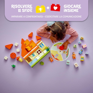 LEGO 10459 DUPLO CASA DI BLUEY, Casa della Famiglia Bluey con Gioco di Memoria - Giochi Educativi con 3 Personaggi