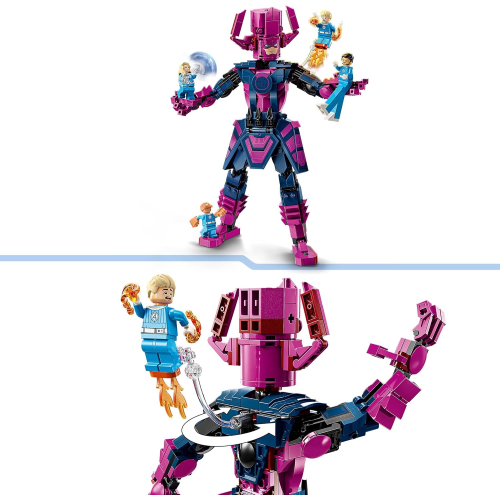 LEGO 76316 MARVEL FANTASTIC FOUR, Fantastici Quattro Contro Personaggio Costruibile di Galactus