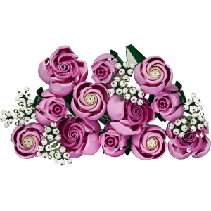 LEGO 10374 BOTANICAL COLLECTION Bouquet di Rose Rosa - Costruzioni per Adulti i - Include 12 Rose Artificiali e 4 Rametti di Gipsofila