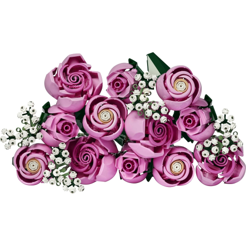 LEGO 10374 BOTANICAL COLLECTION Bouquet di Rose Rosa - Costruzioni per Adulti i - Include 12 Rose Artificiali e 4 Rametti di Gipsofila