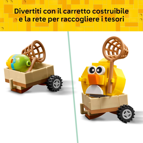 LEGO 40808 Coniglietto Pasquale e Caccia alle Uova - Giocattolo di Pasqua con Figure di Coniglio e Uccellino