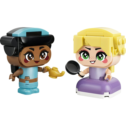 LEGO 43303 DISNEY PRINCESS - Mini-Jasmine e Mini-Rapunzel - Personaggi Giocattolo da Collezione - 2 Mini Bamboline e Accessori