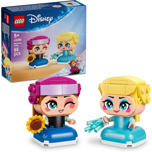 LEGO 43284 DISNEY PRINCESS - Mini-Anna e Mini-Elsa - - con 2 Mini Bamboline, un Girasole e un Fulmine di Ghiaccio