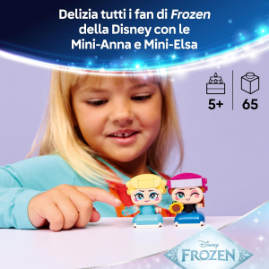 LEGO 43284 DISNEY PRINCESS - Mini-Anna e Mini-Elsa - - con 2 Mini Bamboline, un Girasole e un Fulmine di Ghiaccio