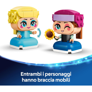 LEGO 43284 DISNEY PRINCESS - Mini-Anna e Mini-Elsa - - con 2 Mini Bamboline, un Girasole e un Fulmine di Ghiaccio