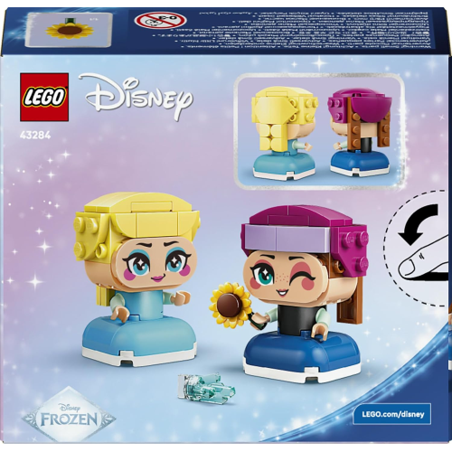 LEGO 43284 DISNEY PRINCESS - Mini-Anna e Mini-Elsa - - con 2 Mini Bamboline, un Girasole e un Fulmine di Ghiaccio
