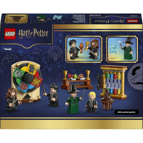 LEGO 76460 HARRY POTTER Castello di Hogwarts: Cerimonia del Cappello Parlante Minifigure Patronus oltre a Hermione e Draco Malfoy