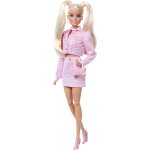 MATTEL JJN69  BARBIE FASHIONISTAS, Deluxe Style, n. 9, bambola dai capelli biondi con outfit in denim rosa - 4 ANNI+