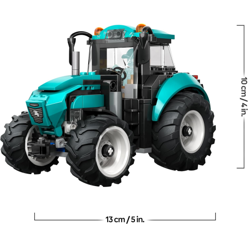 LEGO 60498 CITY Trattore, Kit con Veicolo Agricolo da Costruire con Minifigure del Contadino - 6 ANNI+