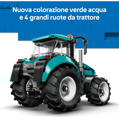 LEGO 60498 CITY Trattore, Kit con Veicolo Agricolo da Costruire con Minifigure del Contadino - 6 ANNI+