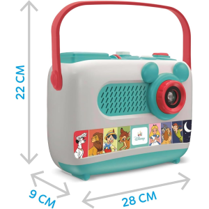 CLEMENTONI 17507 DISNEY BABY PROIETTORE RACCONTASTORIE  PLUS, Storyteller per Bambini 2+ Anni