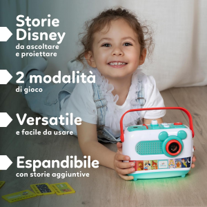 CLEMENTONI 17507 DISNEY BABY PROIETTORE RACCONTASTORIE  PLUS, Storyteller per Bambini 2+ Anni