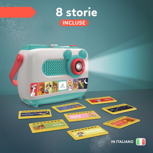 CLEMENTONI 17507 DISNEY BABY PROIETTORE RACCONTASTORIE  PLUS, Storyteller per Bambini 2+ Anni