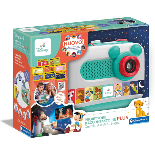 CLEMENTONI 17507 DISNEY BABY PROIETTORE RACCONTASTORIE  PLUS, Storyteller per Bambini 2+ Anni