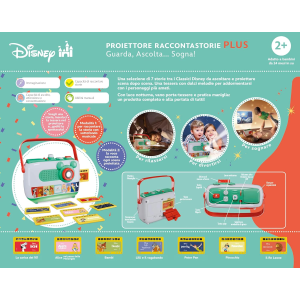 CLEMENTONI 17507 DISNEY BABY PROIETTORE RACCONTASTORIE  PLUS, Storyteller per Bambini 2+ Anni