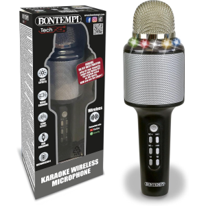 BONTEMPI 48 5010 MICROFONO WIRELESS, MICROFONO WIRELESS CON EFFETTO LUCI 