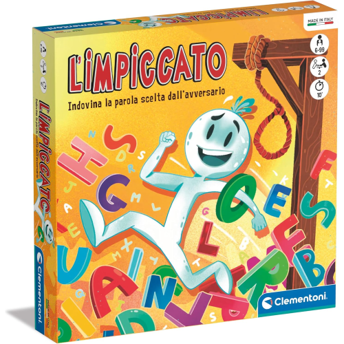 CLEMENTONI 16814 GIOCO L'Impiccato Gioco da Tavolo per Bambini 6+ Anni e Adulti