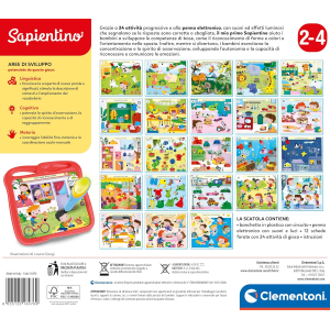 CLEMENTONI 16476 SAPIENTINO Il Mio Primo Sapientino, Il Mondo Intorno a Me, Banchetto Educativo 24 attività
