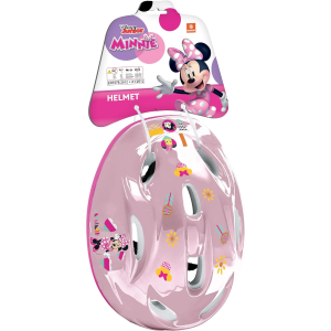 MONDO 28747 CASCO MINNIE per bambini 3/8 anni - Caschetto di protezione regolabile da 52 a 56 cm 
