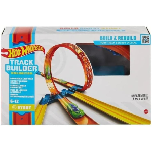 HOT WHEELS GVG07 TRACK BUILDER BASE Unlimited Set Super Loop, Giocattolo per Bambini 6+ Anni