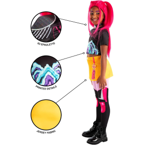 COSTUME K-POP DEMON HUNTERS MIRA  Rubies Official Netflix - TAGLIA L - 11/13 ANNI