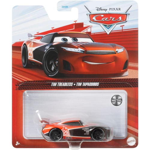 DISNEY CARS TIM TREADLESS, VEICOLI IN METALLO SCALA 1/55 DXV41
