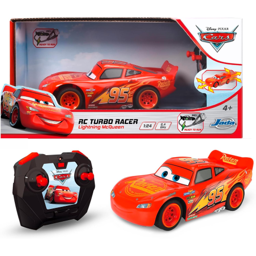 DISNEY PIXAR CARS SAETTA MCQUEEN Turbo, 203084028, +4 anni, ricarica USB, scala 1:24