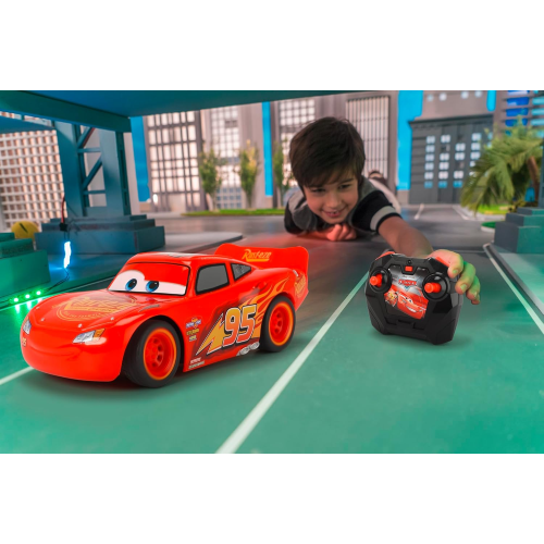 DISNEY PIXAR CARS SAETTA MCQUEEN Turbo, 203084028, +4 anni, ricarica USB, scala 1:24
