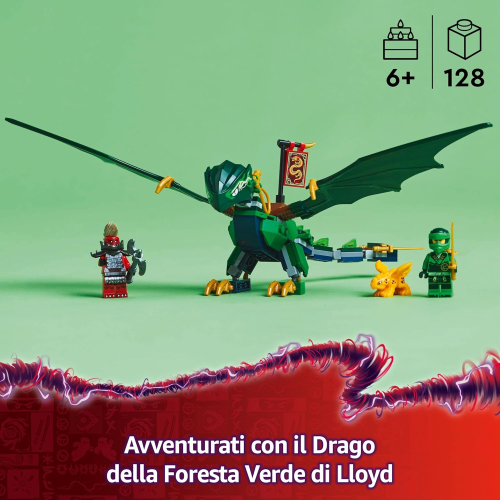 LEGO 71829 NINJAGO Drago della foresta verde di Lloyd