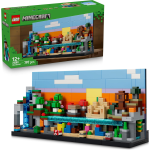 LEGO 21589 MINECRAFT, Mini-Biomi Giocattolo -Miniatura per la Stanza da Gaming - Puzzle 3D con 5 Microfigure 