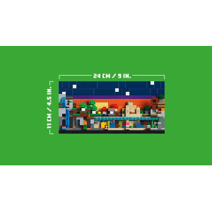 LEGO 21589 MINECRAFT, Mini-Biomi Giocattolo -Miniatura per la Stanza da Gaming - Puzzle 3D con 5 Microfigure 