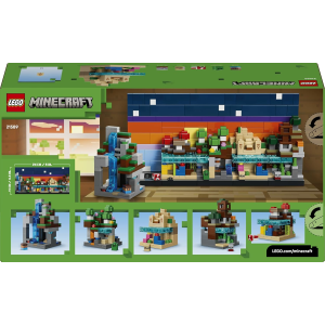 LEGO 21589 MINECRAFT, Mini-Biomi Giocattolo -Miniatura per la Stanza da Gaming - Puzzle 3D con 5 Microfigure 