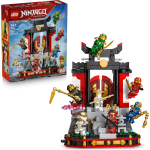 LEGO 71866 NINJAGO Display Personaggi Ninja – 15° Anniversario – Kit di Modellismo con Porta del Monastero