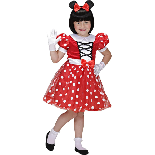 COSTUME MINNIE MOUSE TOPINA TAGLIA 104 2/3 ANNI 01599