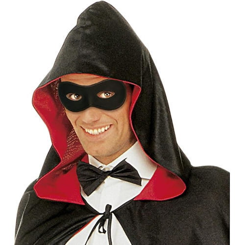 DOMINO CAVALIERE NERO Caprice UOMO/DONNA, Carnevale Veneziano, Teatro, Feste A Tema - ART.6400C