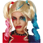 PARRUCCA Treccine per Donna per Costume Tematico di Supereroi e Villains, Mr. Smile, Halloween e Feste --ART.4296