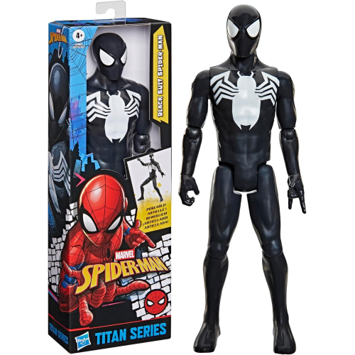 HASBRO G2860 SPIDER-MAN BLACK SUIT SPIDER-MAN TITAN HERO SERIES PERSONAGGIO CM.30 - 4 ANNI+