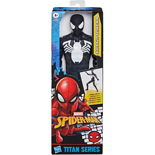 HASBRO G2860 SPIDER-MAN BLACK SUIT SPIDER-MAN TITAN HERO SERIES PERSONAGGIO CM.30 - 4 ANNI+