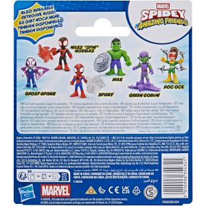 HASBRO G2672 SPIDEY AMAZING FRIENDS- FIGURA HULK con accessorio, action figure da 7,6 cm - 3 ANNI+