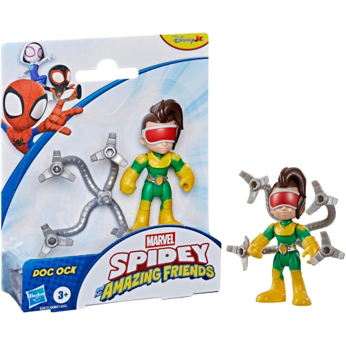HASBRO G2673 SPIDEY AMAZING FRIENDS- FIGURA DOC OCK con accessorio, action figure da 7,6 cm - 3 ANNI+