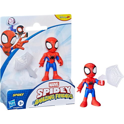 HASBRO G1458 SPIDEY AMAZING FRIENDS- FIGURA SPIDEY con accessorio, action figure da 7,6 cm - 3 ANNI+