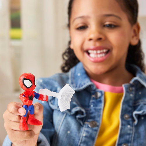 HASBRO G1458 SPIDEY AMAZING FRIENDS- FIGURA SPIDEY con accessorio, action figure da 7,6 cm - 3 ANNI+