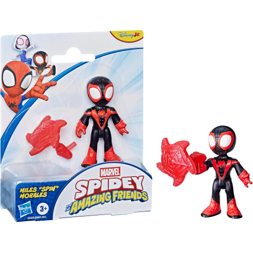 HASBRO G1459 SPIDEY AMAZING FRIENDS- FIGURA MILES MORALES con accessorio, action figure da 7,6 cm - 3 ANNI+