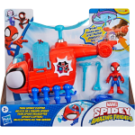 HASBRO G1969 SPIDEY e i suoi fantastici amici, Spidey Team con elicottero, action figure da 7,6 cm e veicolo - 3 ANNI+
