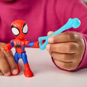 HASBRO G1969 SPIDEY e i suoi fantastici amici, Spidey Team con elicottero, action figure da 7,6 cm e veicolo - 3 ANNI+